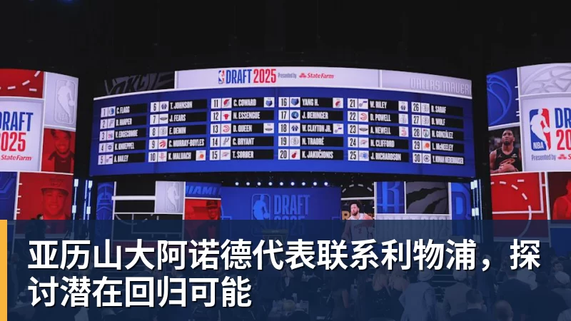九游体育亚历山大阿诺德代表联系利物浦,探讨潜在回归可能